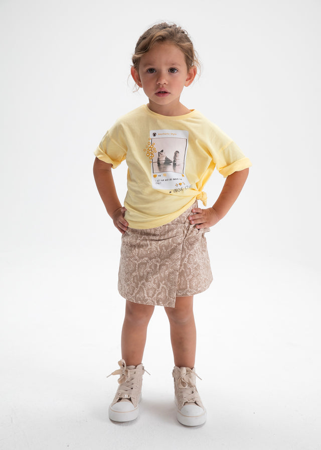 Camiseta manga curta - mayoral - Mini Menina - SS26-3016