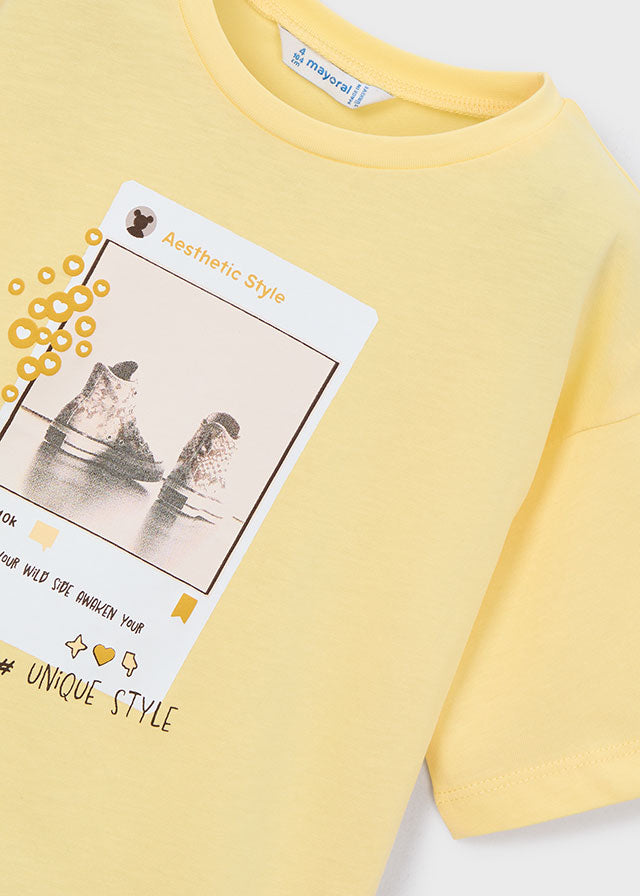 Camiseta manga curta - mayoral - Mini Menina - SS26-3016
