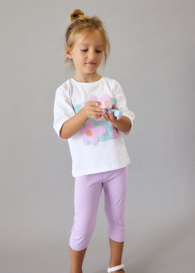 Camiseta manga curta - mayoral - Mini Menina - SS26-3016