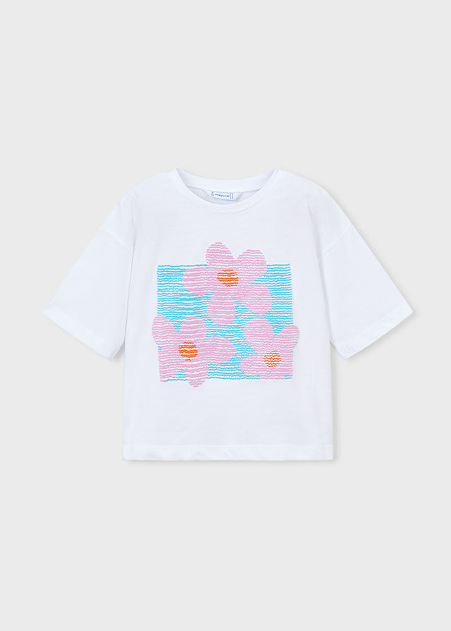 Camiseta manga curta - mayoral - Mini Menina - SS26-3016