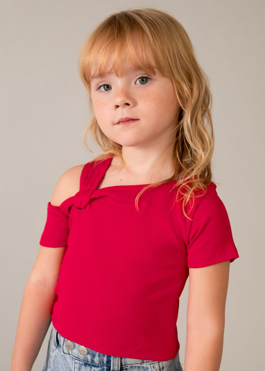 T´shirt assimetrica - mayoral - Mini Menina - SS26-3017