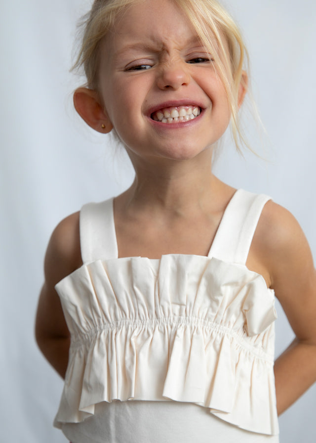 Top com babados - mayoral - Mini Menina - SS26-3025