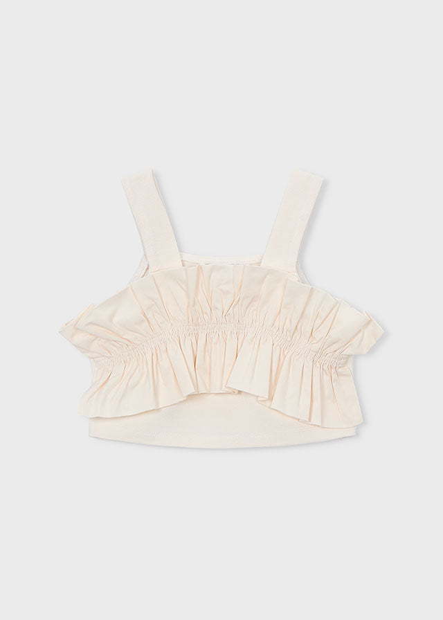 Top com babados - mayoral - Mini Menina - SS26-3025