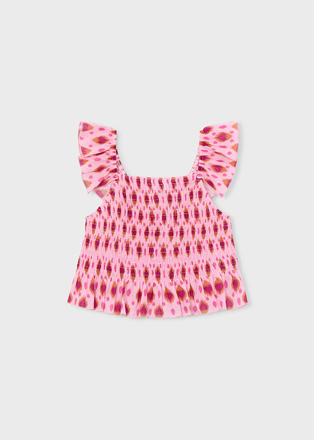 Top bambula estampado - mayoral - Mini Menina - SS26-3028