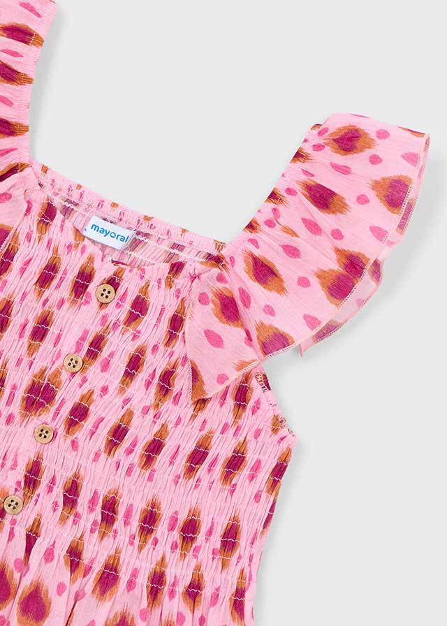 Top bambula estampado - mayoral - Mini Menina - SS26-3028