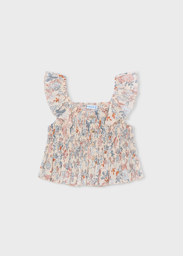 Top bambula estampado - mayoral - Mini Menina - SS26-3028