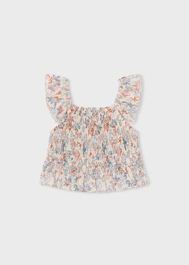 Top bambula estampado - mayoral - Mini Menina - SS26-3028