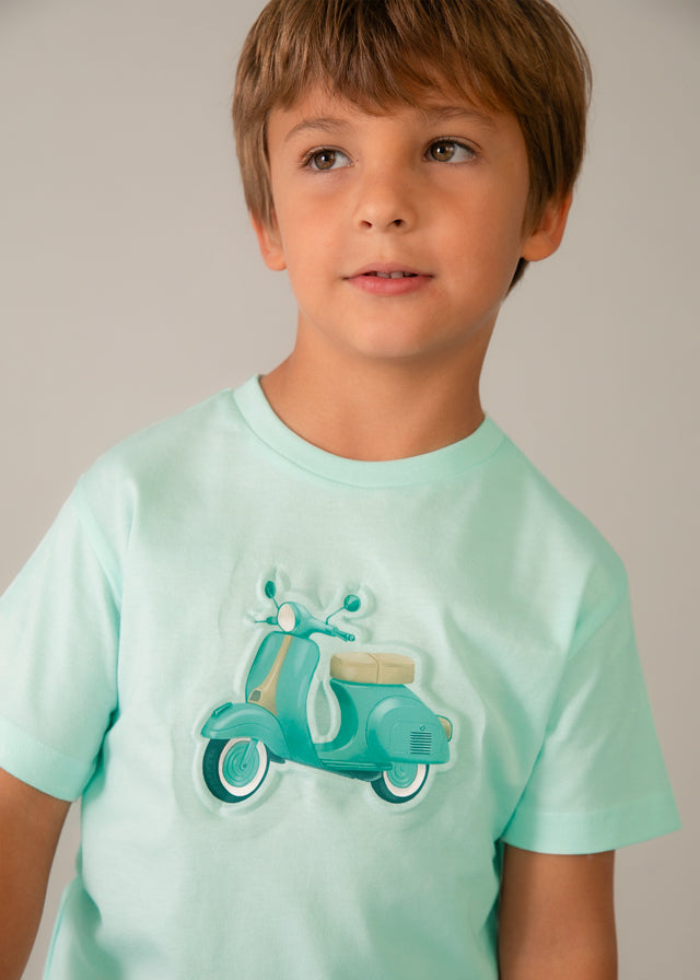 T´shirt embossed vespa - mayoral - Mini Menino - SS26-3059