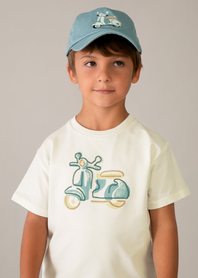 Camiseta m/curta bordada - mayoral - Mini Menino - SS26-3060