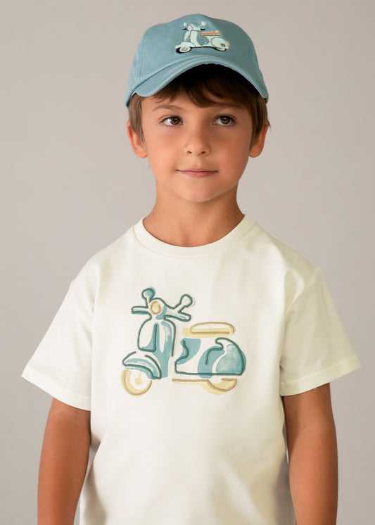 Camiseta m/curta bordada - mayoral - Mini Menino - SS26-3060