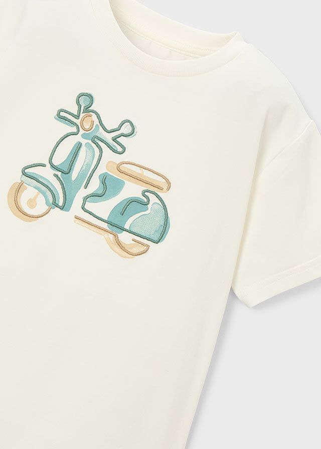 Camiseta m/curta bordada - mayoral - Mini Menino - SS26-3060