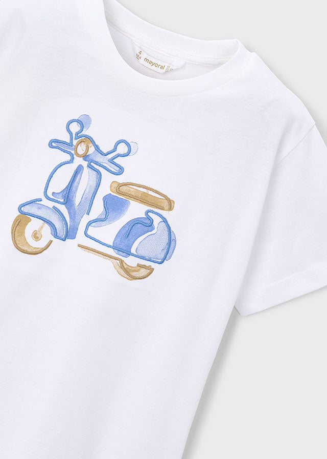 Camiseta m/curta bordada - mayoral - Mini Menino - SS26-3060