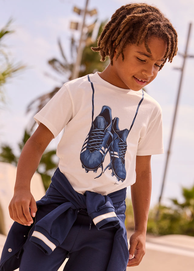 Camiseta m/curta sapatilhas - mayoral - Mini Menino - SS26-3075