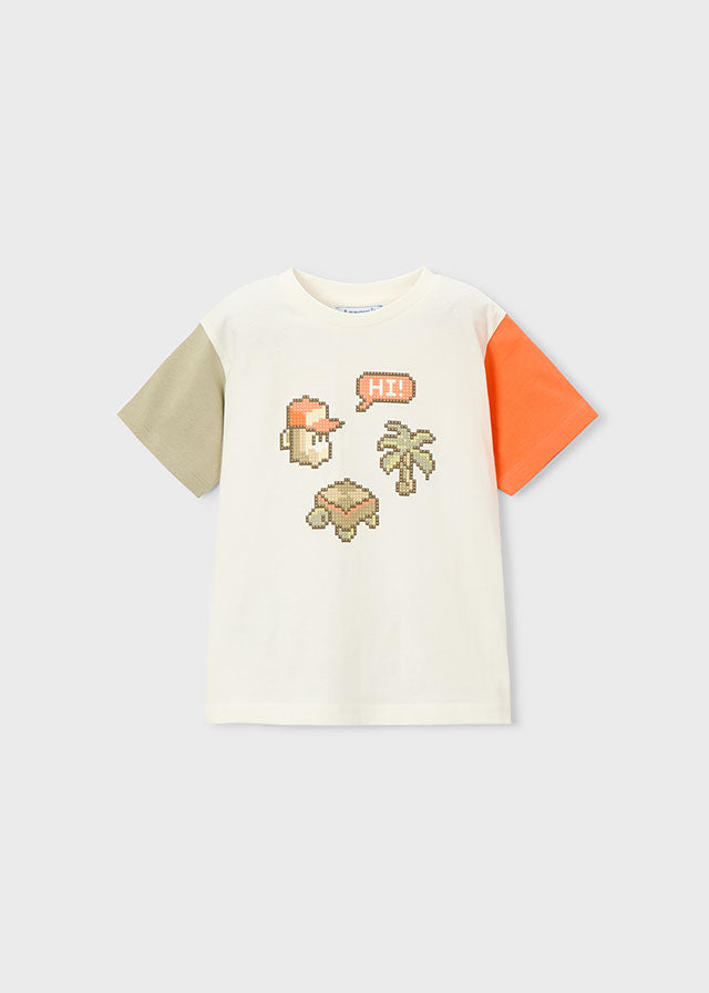 Camiseta combinada - mayoral - Mini Menino - SS26-3076