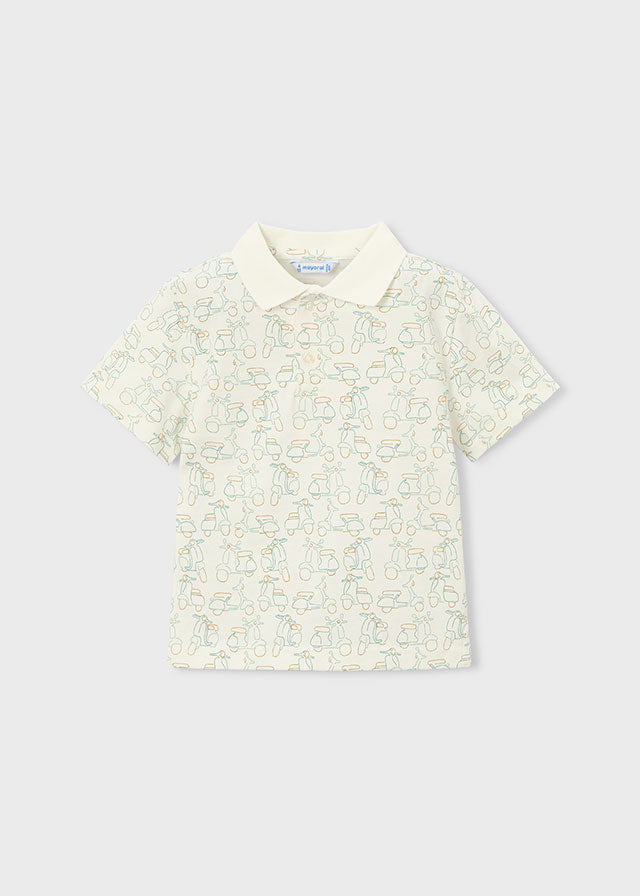 Polo m/curta estampada - mayoral - Mini Menino - SS26-3104