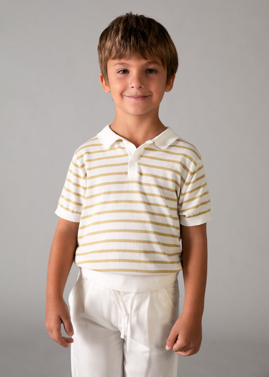Polo m/curta tricô - mayoral - Mini Menino - SS26-3106