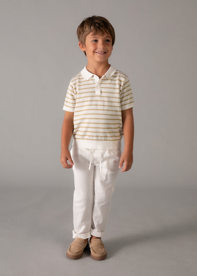 Polo m/curta tricô - mayoral - Mini Menino - SS26-3106