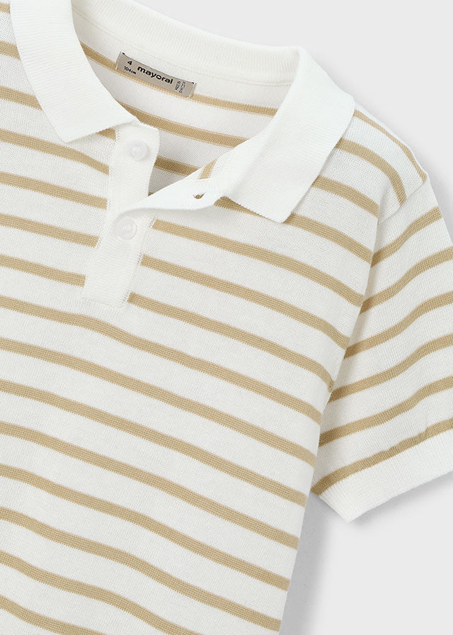 Polo m/curta tricô - mayoral - Mini Menino - SS26-3106