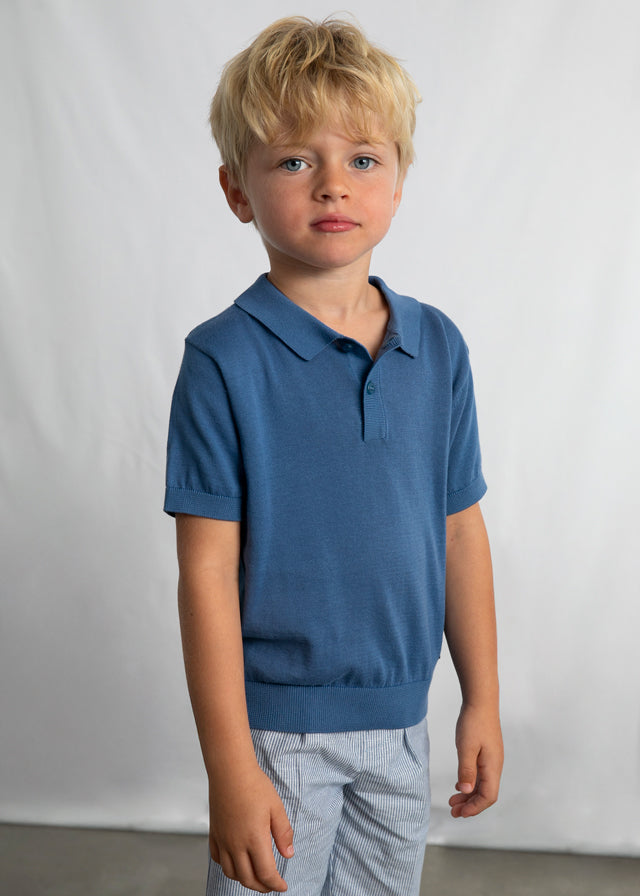 Polo m/curta tricô - mayoral - Mini Menino - SS26-3106