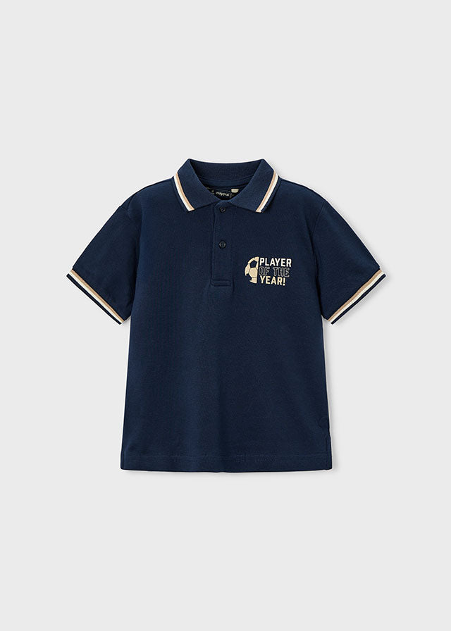 Polo m/curta print costas - mayoral - Mini Menino - SS26-3108