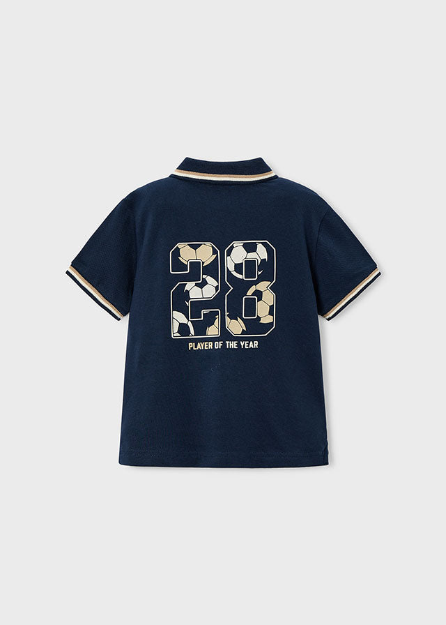 Polo m/curta print costas - mayoral - Mini Menino - SS26-3108