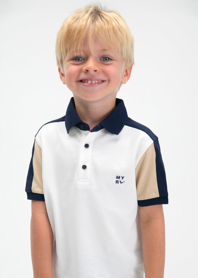 Polo m/curta combinado - mayoral - Mini Menino - SS26-3109