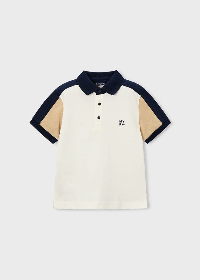 Polo m/curta combinado - mayoral - Mini Menino - SS26-3109