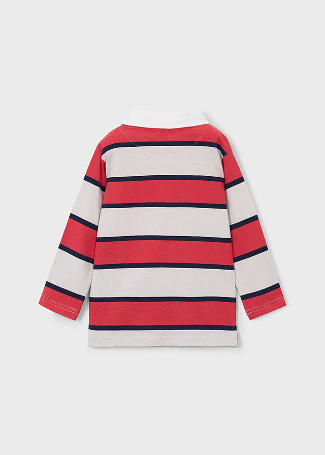 Polo m/comp. riscas - mayoral - Mini Menino - SS26-3111