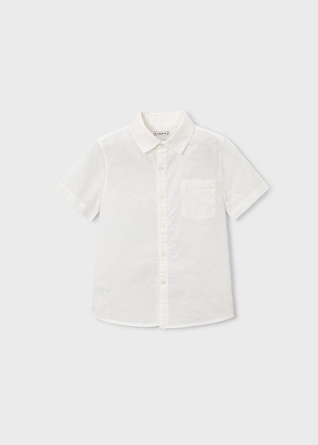 Camisa m/curta linho - mayoral - Mini Menino - SS26-3112