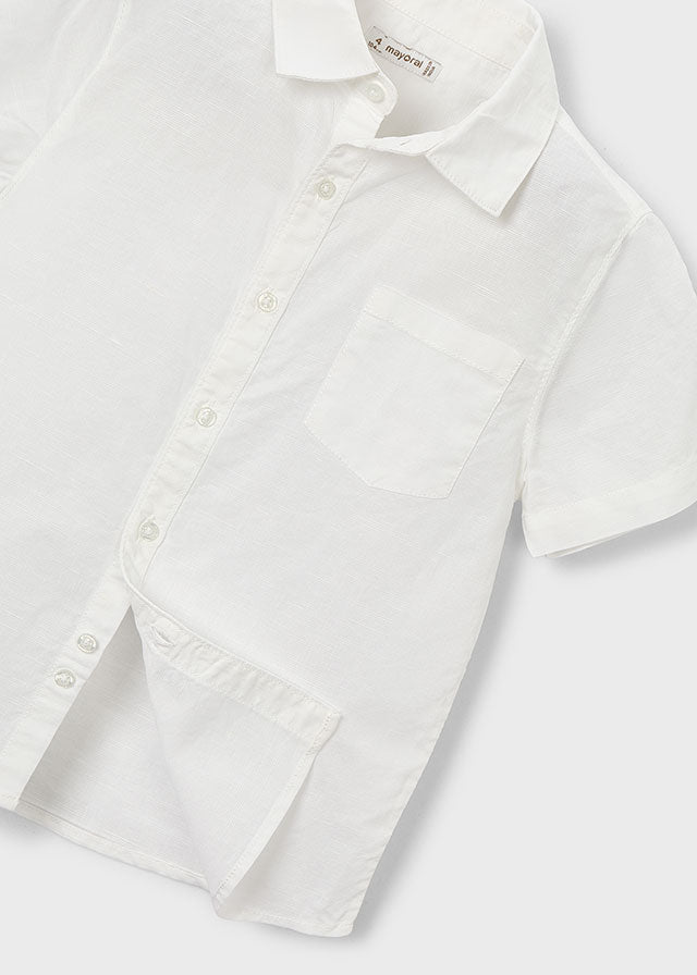 Camisa m/curta linho - mayoral - Mini Menino - SS26-3112