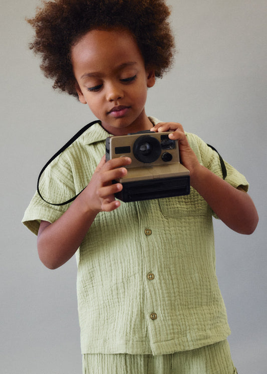 Camisa m/c bambula - mayoral - Mini Menino - SS26-3116