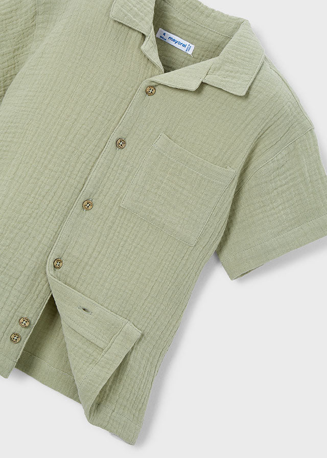Camisa m/c bambula - mayoral - Mini Menino - SS26-3116