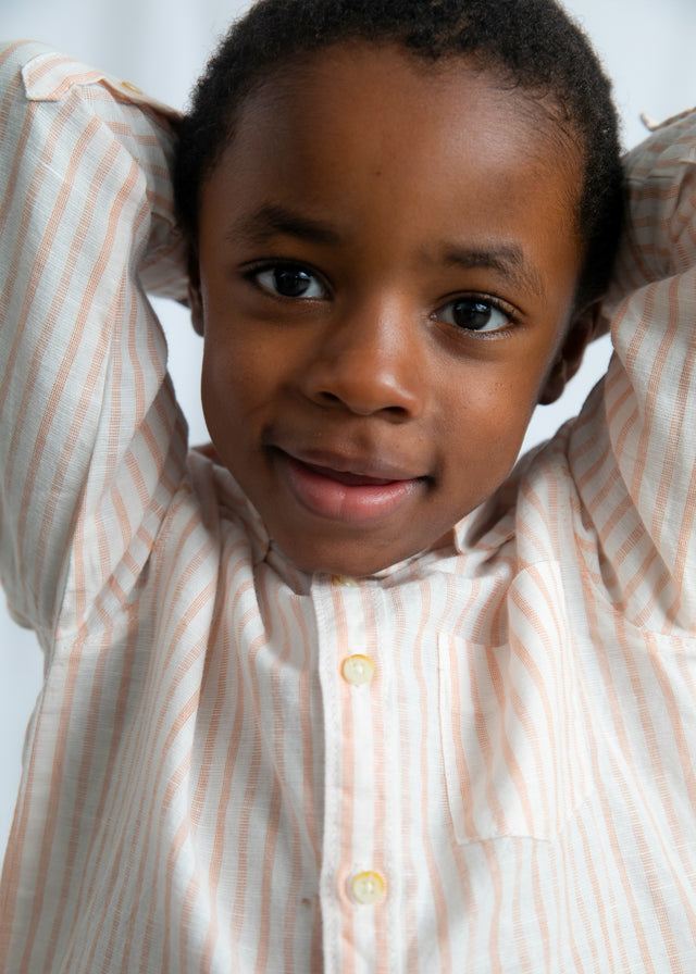 Camisa m/comp.linho - mayoral - Mini Menino - SS26-3119