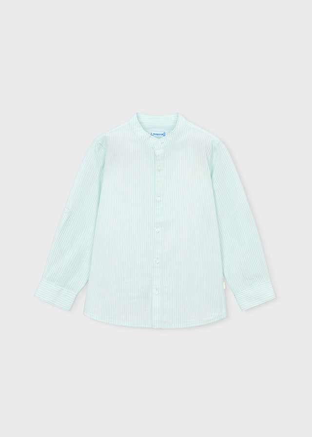 Camisa m/comp. riscas - mayoral - Mini Menino - SS26-3121