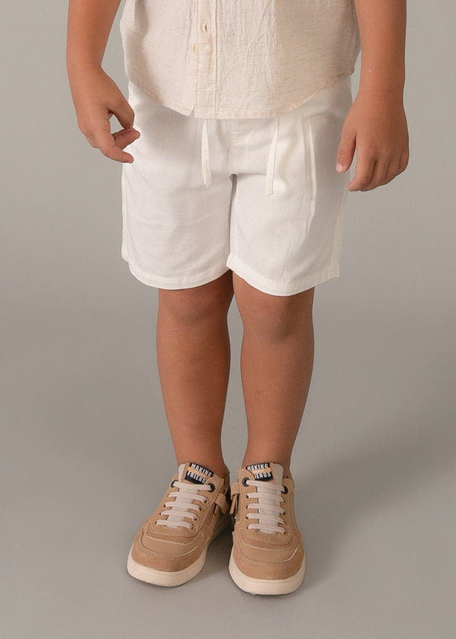 Bermuda linho relaxed - mayoral - Mini Menino - SS26-3202