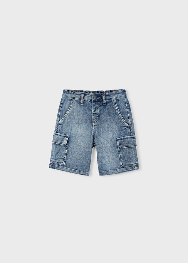 Bermuda jeans super cargo - mayoral - Mini Menino - SS26-3206