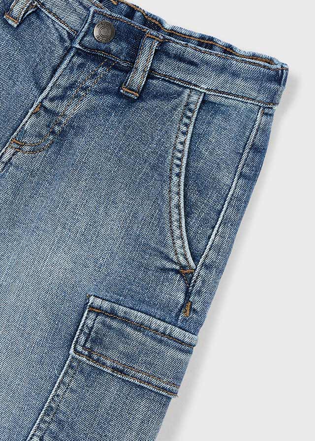 Bermuda jeans super cargo - mayoral - Mini Menino - SS26-3206