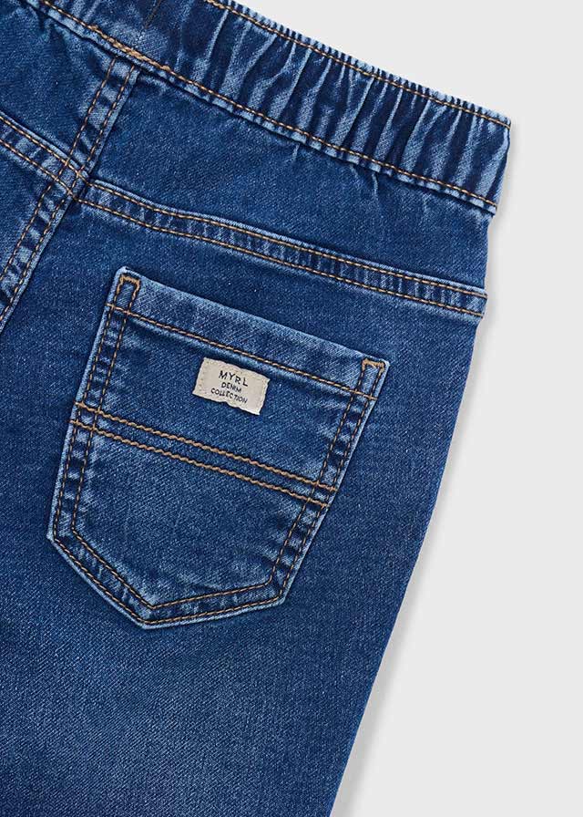 Bermuda soft denim jogger - mayoral - Mini Menino - SS26-3210