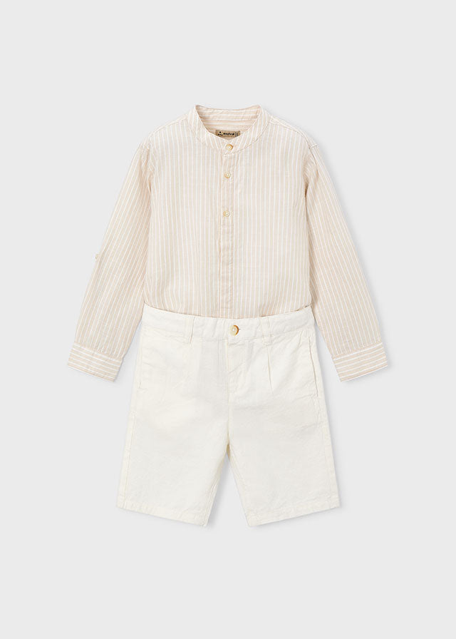 Conj. bermuda linho suiting. - mayoral - Mini Menino - SS26-3216