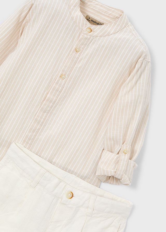 Conj. bermuda linho suiting. - mayoral - Mini Menino - SS26-3216