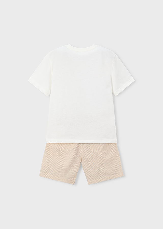 Cnj. bermuda seersucker - mayoral - Mini Menino - SS26-3218