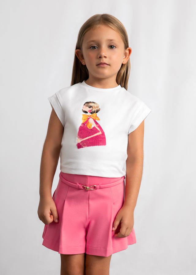 Calção ponto roma - mayoral - Mini Menina - SS26-3220