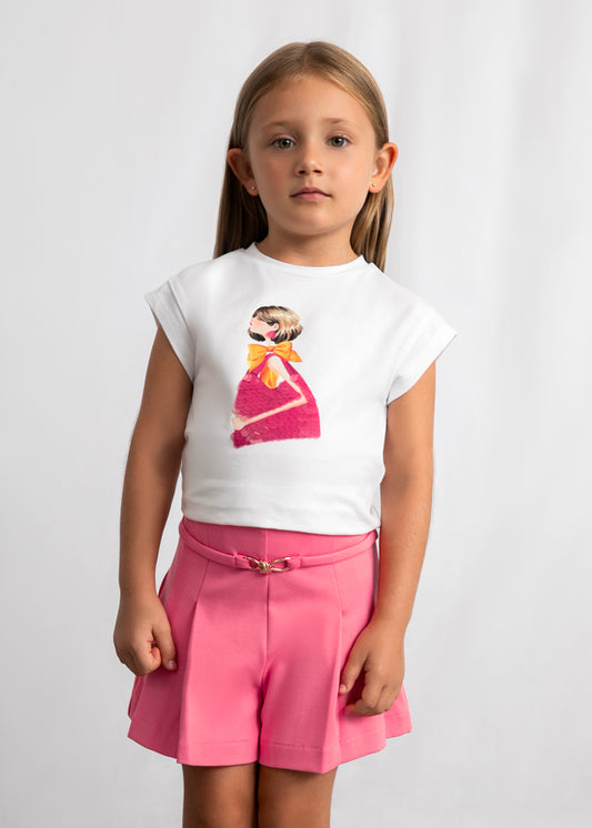 Calção ponto roma - mayoral - Mini Menina - SS26-3220