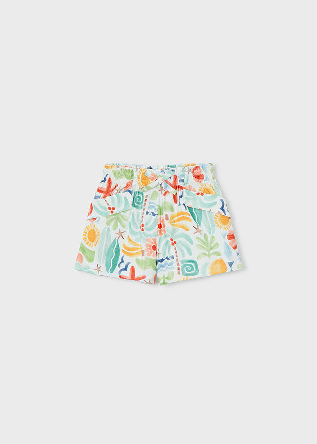 Calção estampado - mayoral - Mini Menina - SS26-3221