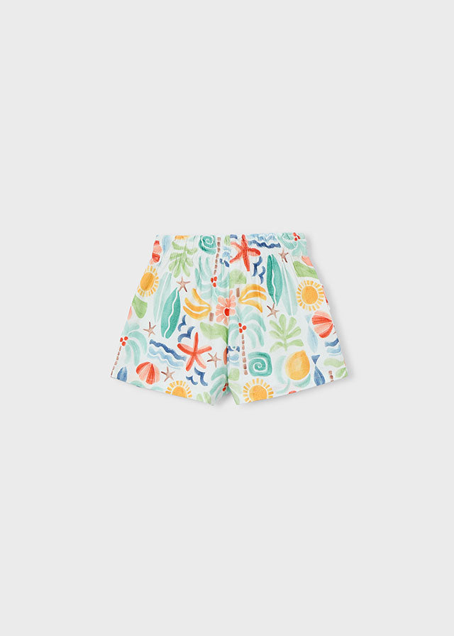 Calção estampado - mayoral - Mini Menina - SS26-3221