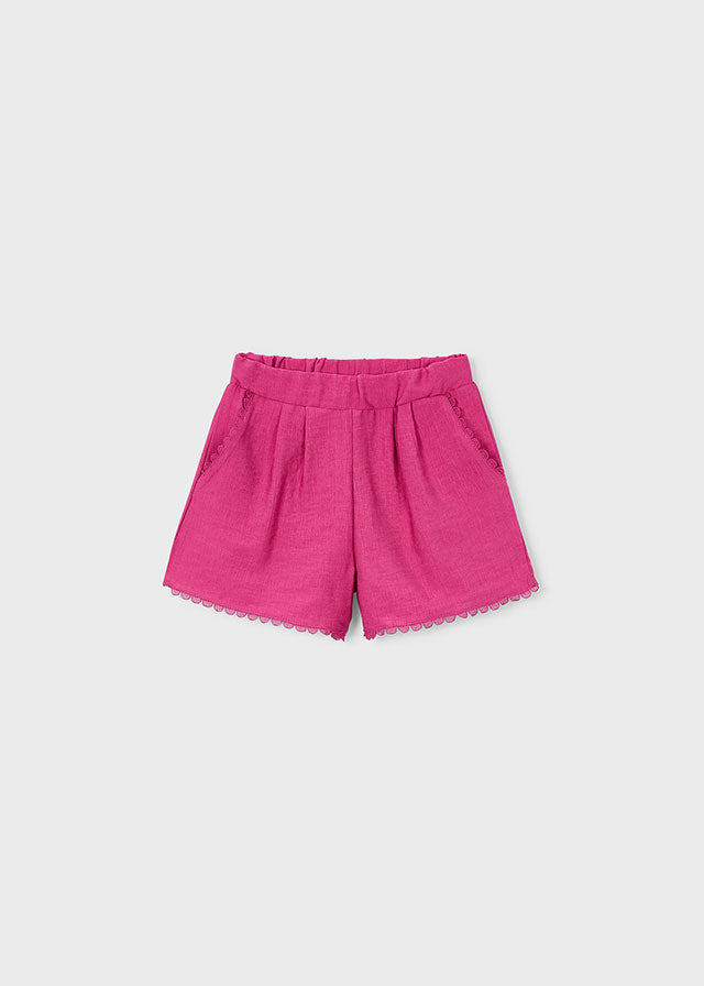 Calças curtas c/ cordões - mayoral - Mini Menina - SS26-3222