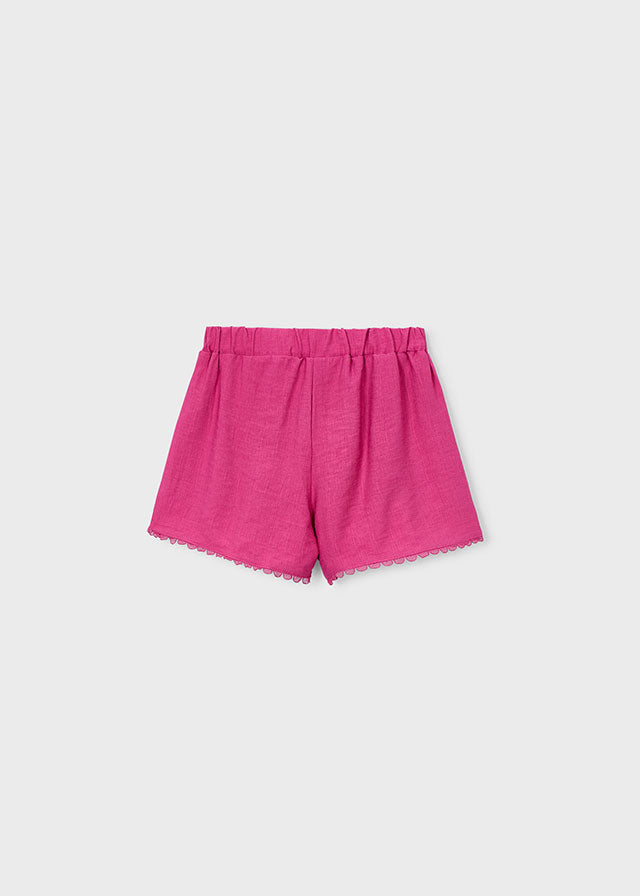 Calças curtas c/ cordões - mayoral - Mini Menina - SS26-3222
