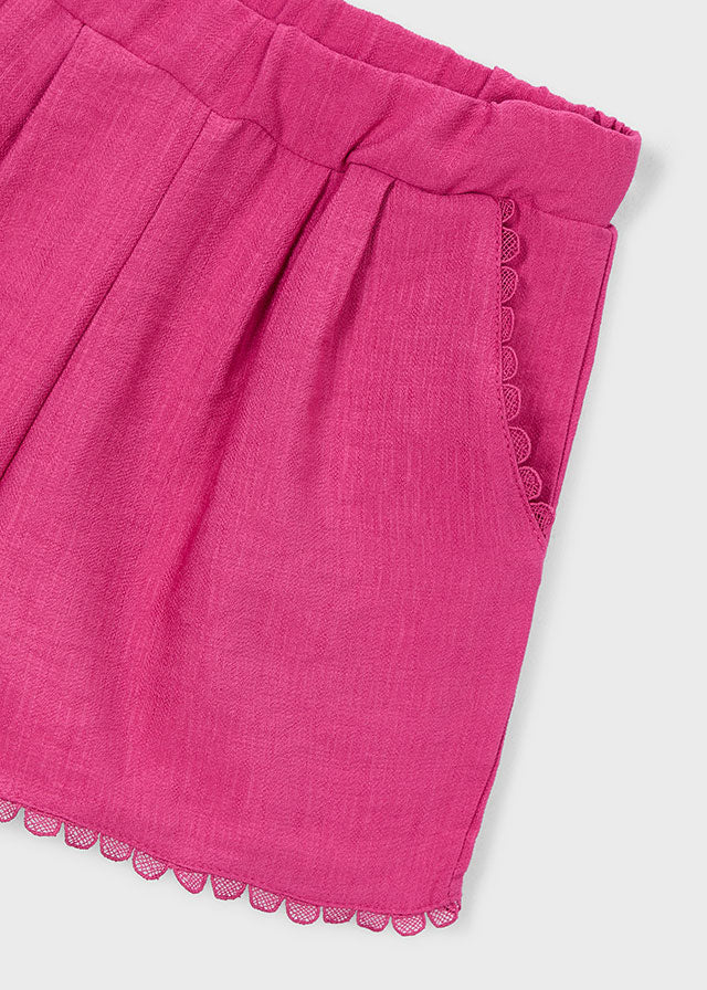 Calças curtas c/ cordões - mayoral - Mini Menina - SS26-3222