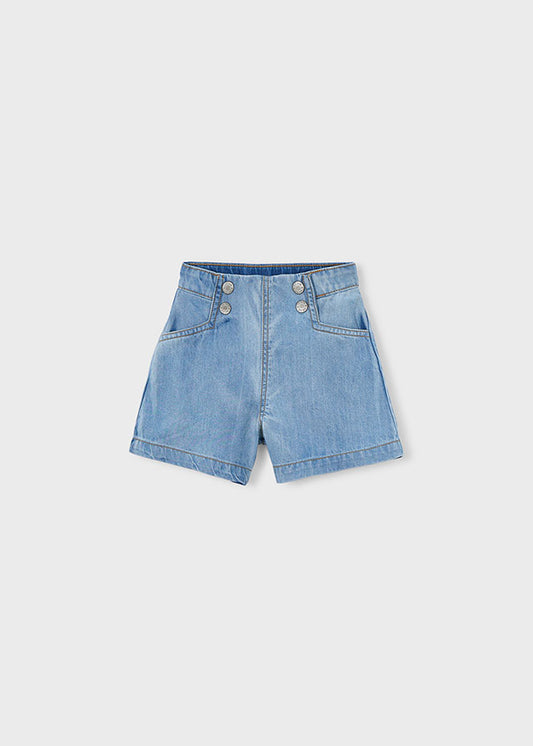 Bermuda denim fluida - mayoral - Mini Menina - SS26-3224