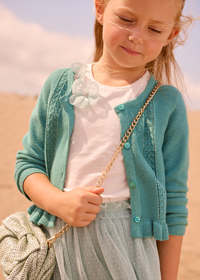 Casaco tricot estruturado - mayoral - Mini Menina - SS26-3383